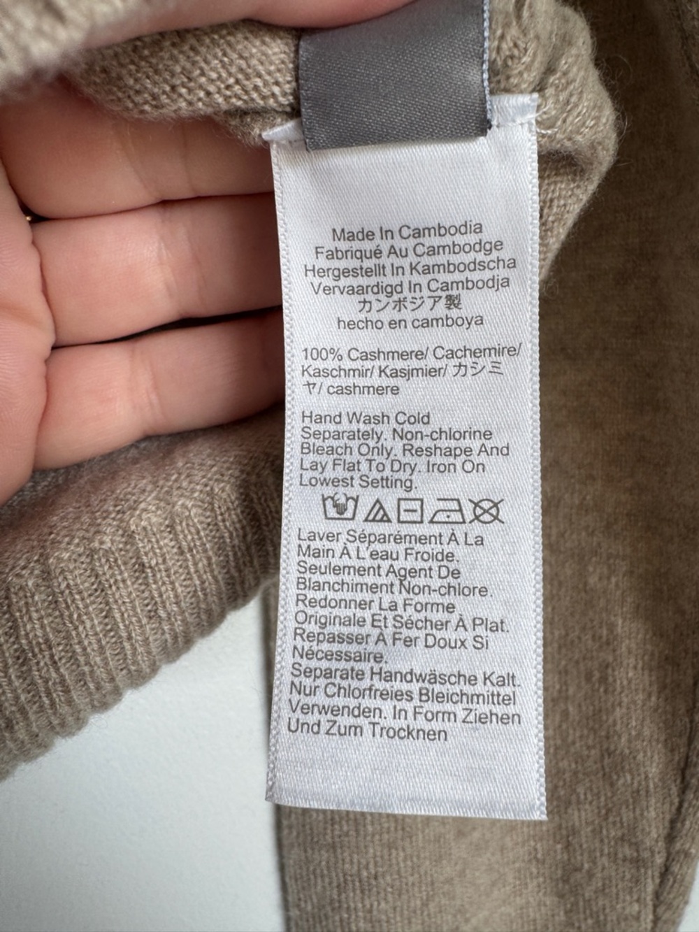 NWT! J. CREW Women’s Perfect Cashmere Cardigan in Heather Stone, Size Small - Picture 10 of 15